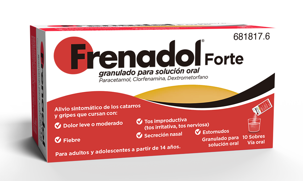 FRENADOL FORTE GRANULADO PARA SOLUCION ORAL , 10 SOBRES