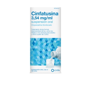 CINFATUSINA 3,54 mg/ml SUSPENSIÓN ORAL , 1 frasco de 200 ml