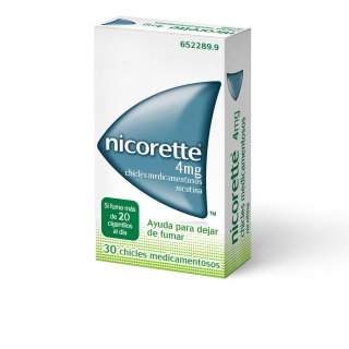 NICORETTE 4 MG CHICLES MEDICAMENTOSOS 30 CHICLES