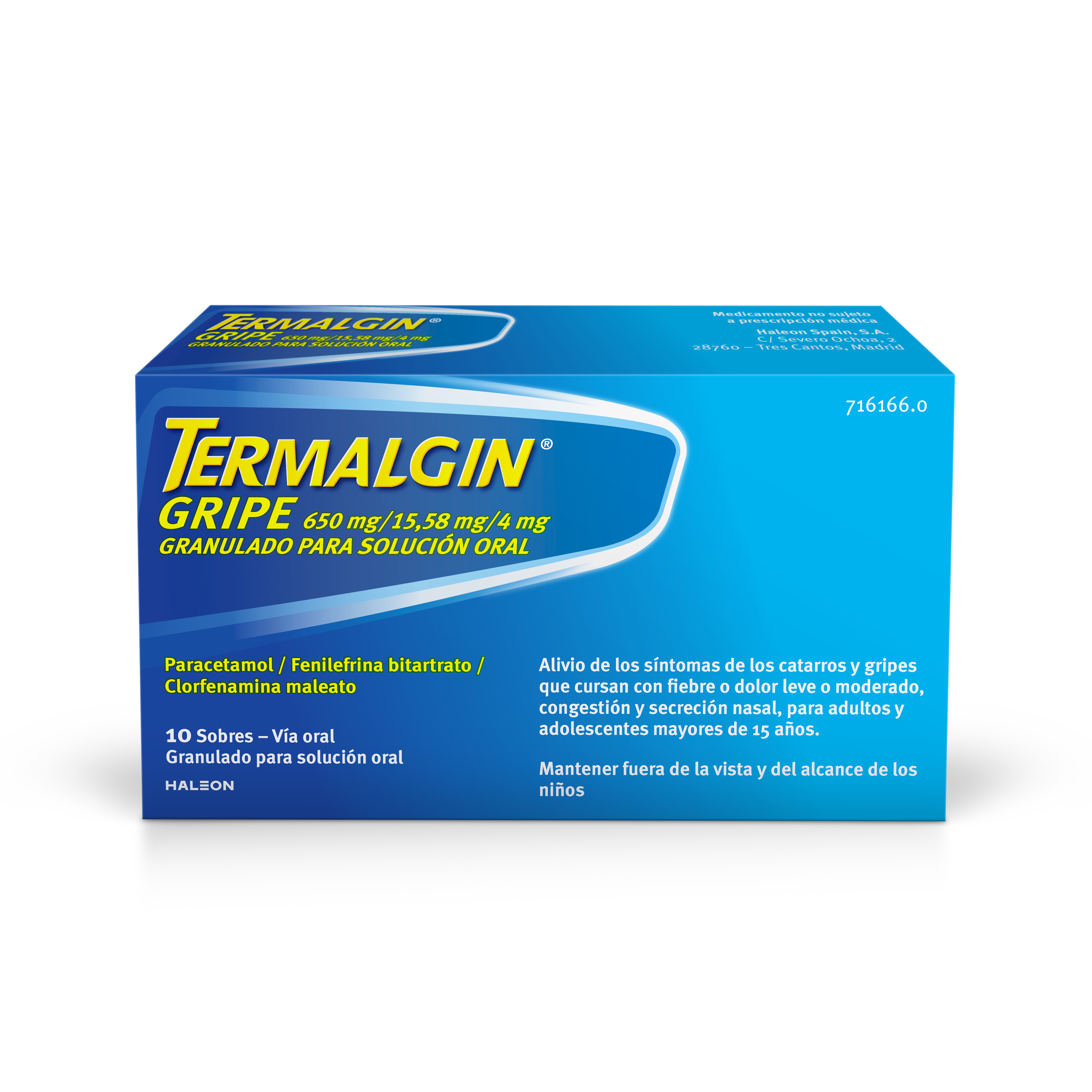 Fotografía envase Termalgin Gripe