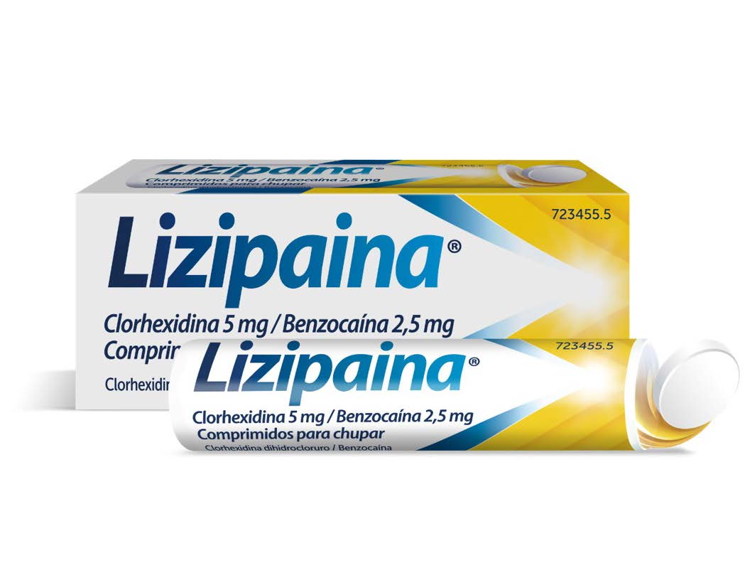 Estuche y tubo de Lizipaina de 20 comprimidos