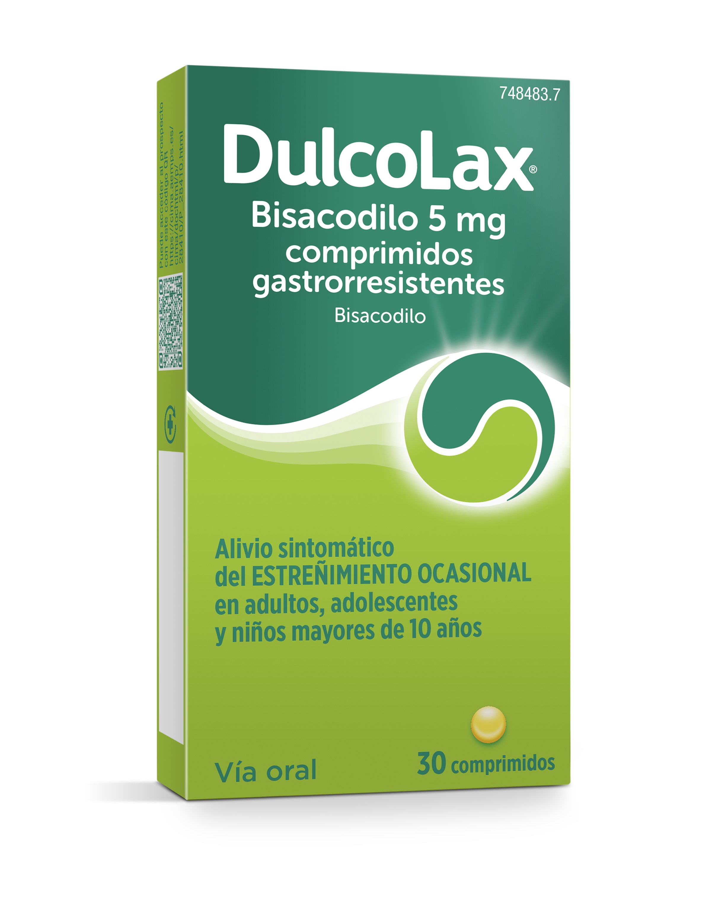 Estuche de Dulcolax por 30 comprimidos gastrorresistentes