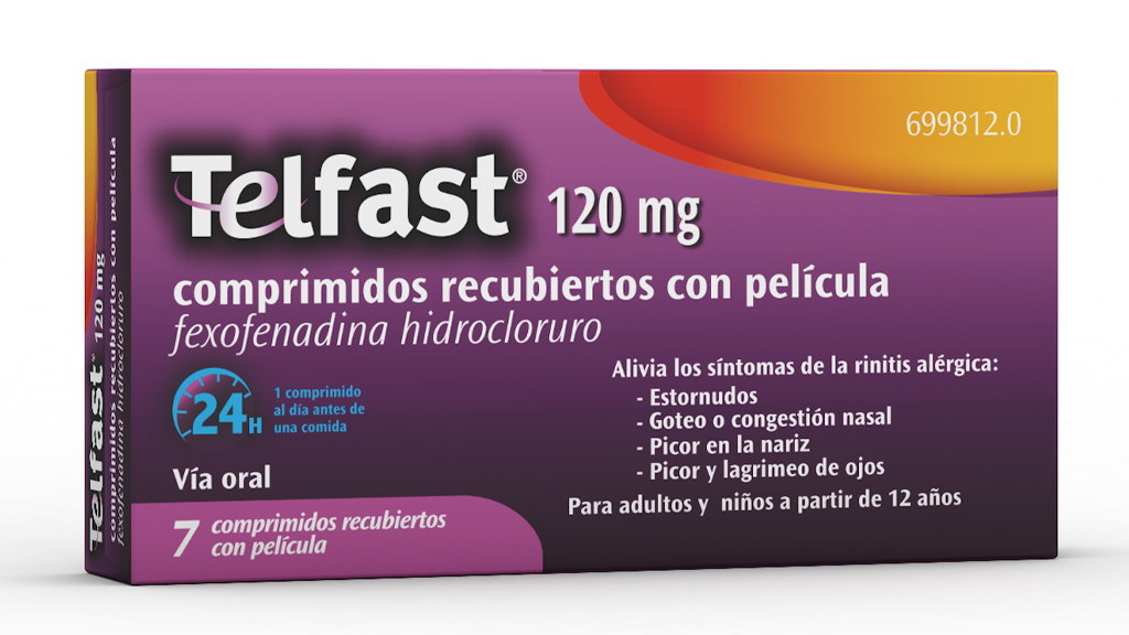 Estuche Telfast 120 mg por 7 comprimidos