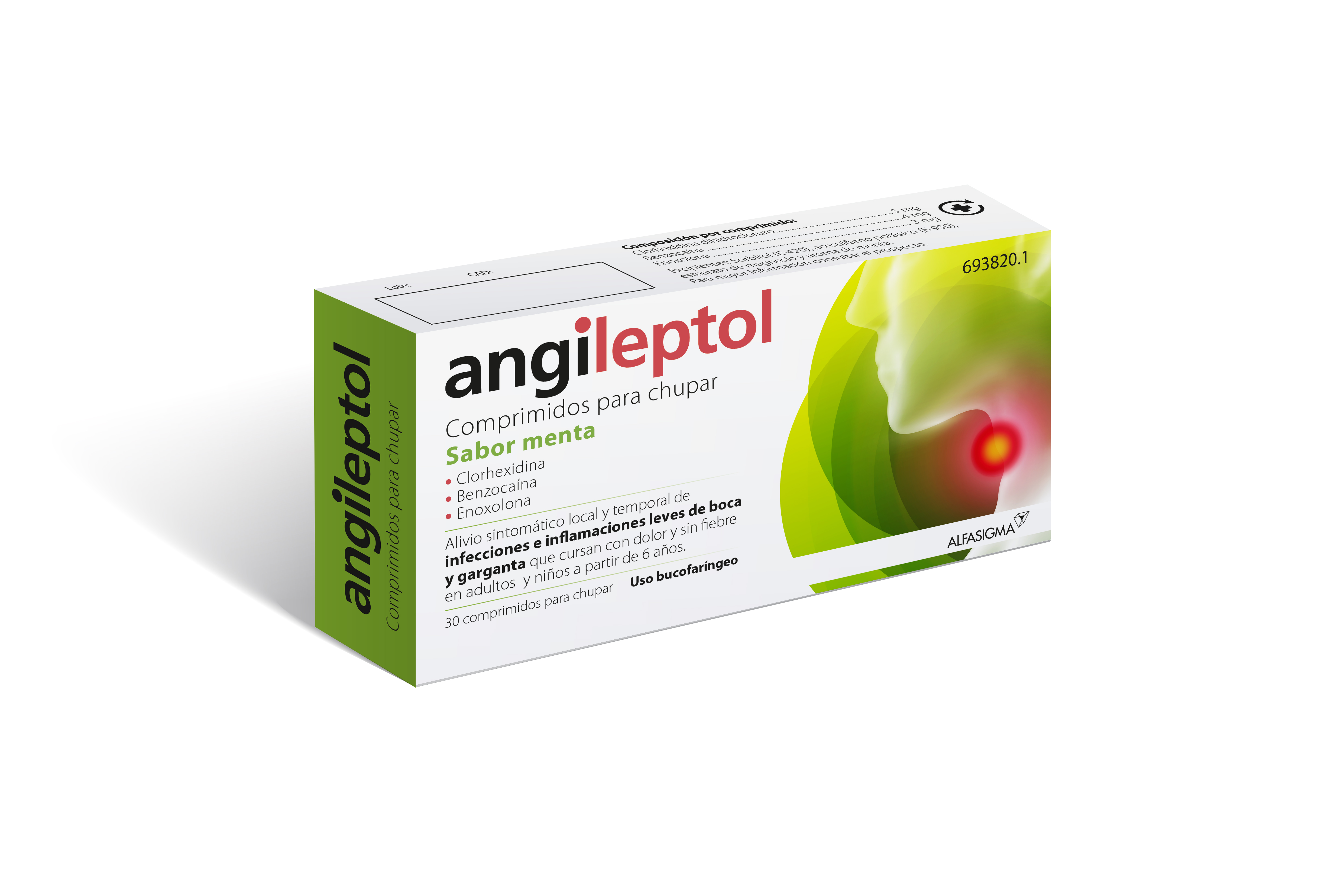 ANGILEPTOL (30 COMPRIMIDOS PARA CHUPAR MENTA)