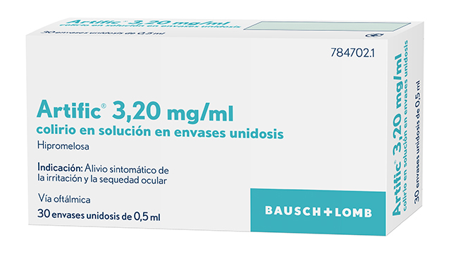 ARTIFIC 3,20 MG/ML COLIRIO ENVASE UNIDOSIS