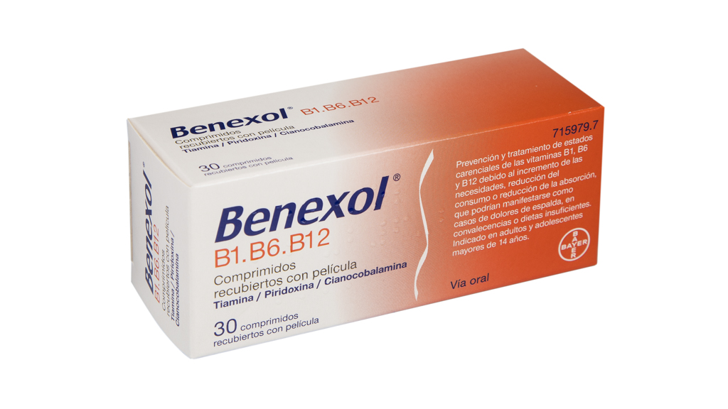 Benexol B1-B6-B12 comprimidos recubiertos con película