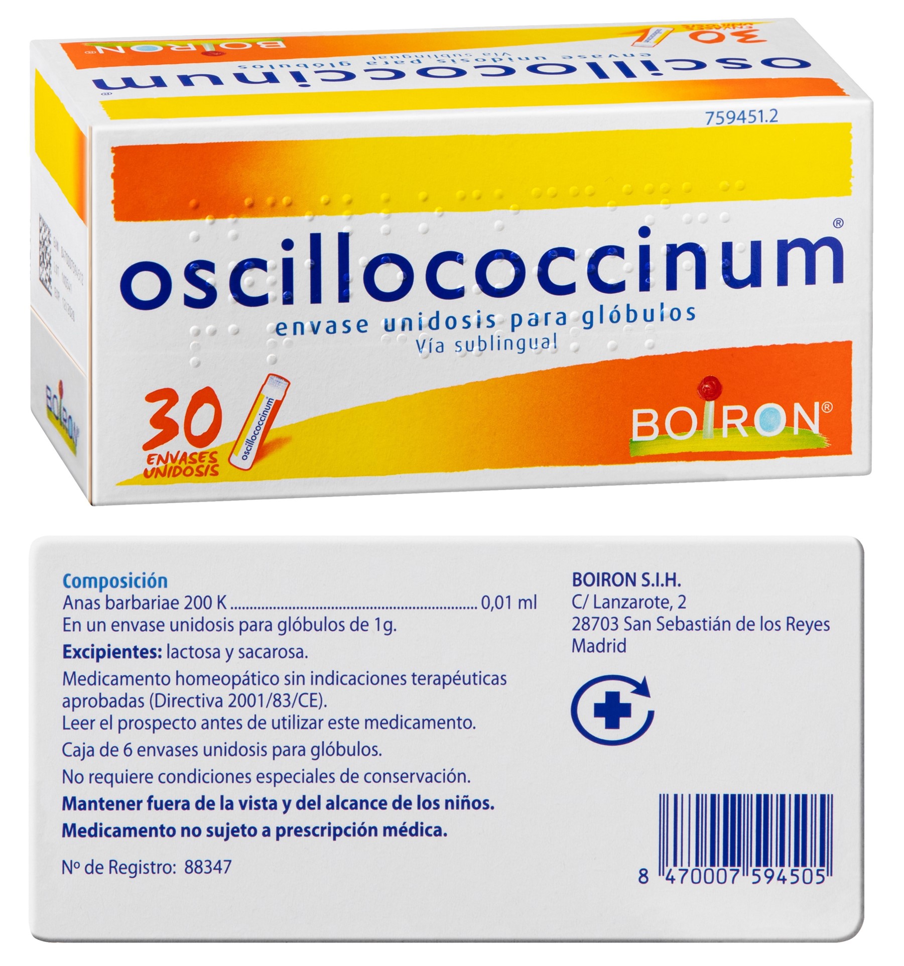 OSCILLOCOCCINUM 30 UNIDOSIS