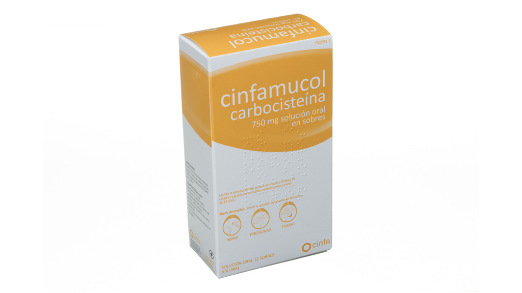 CINFAMUCOL CARBOCISTEINA 750MG/ML SOLUCIÓN ORAL 200ML