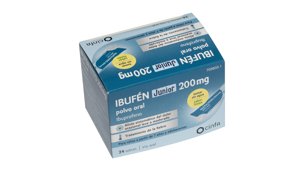 IBUFEN JUNIOR 200 MG POLVO ORAL