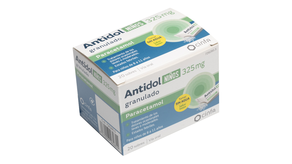 ANTIDOL NIÑOS 325 MG GRANULADO