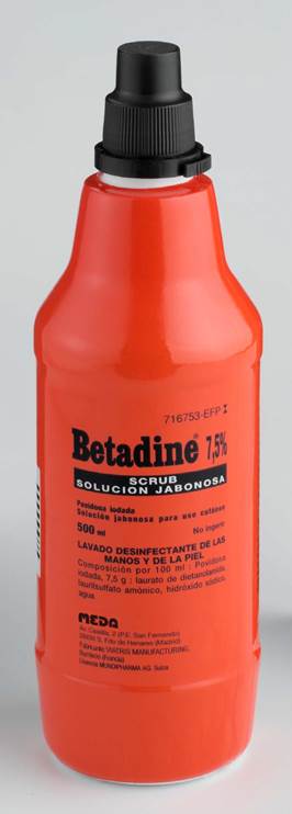 BETADINE JABONOSO 75 MG/ML SOLUCIÓN CUTÁNEA 500 ML