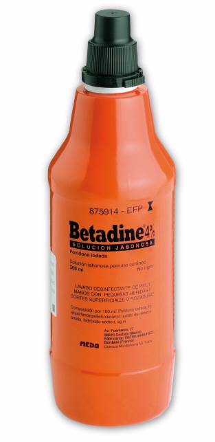 BETADINE JABONOSO 40 MG/ML SOLUCIÓN CUTÁNEA 500 ML