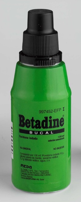 BETADINE BUCAL 100 MG/ML SOLUCIÓN BUCAL 125 ML