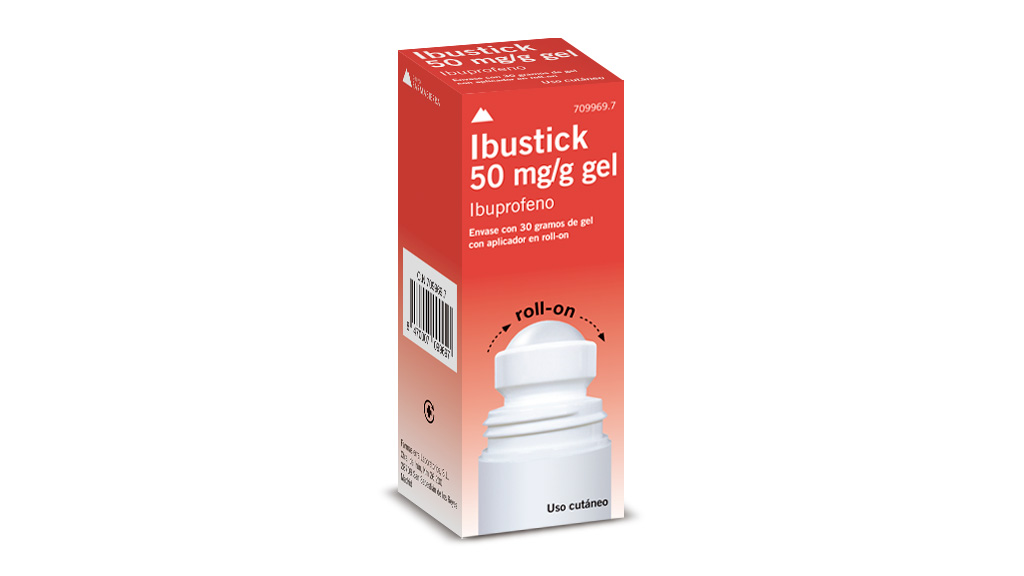 Ibustick 50 mg/g gel, 30 gramos en roll-on