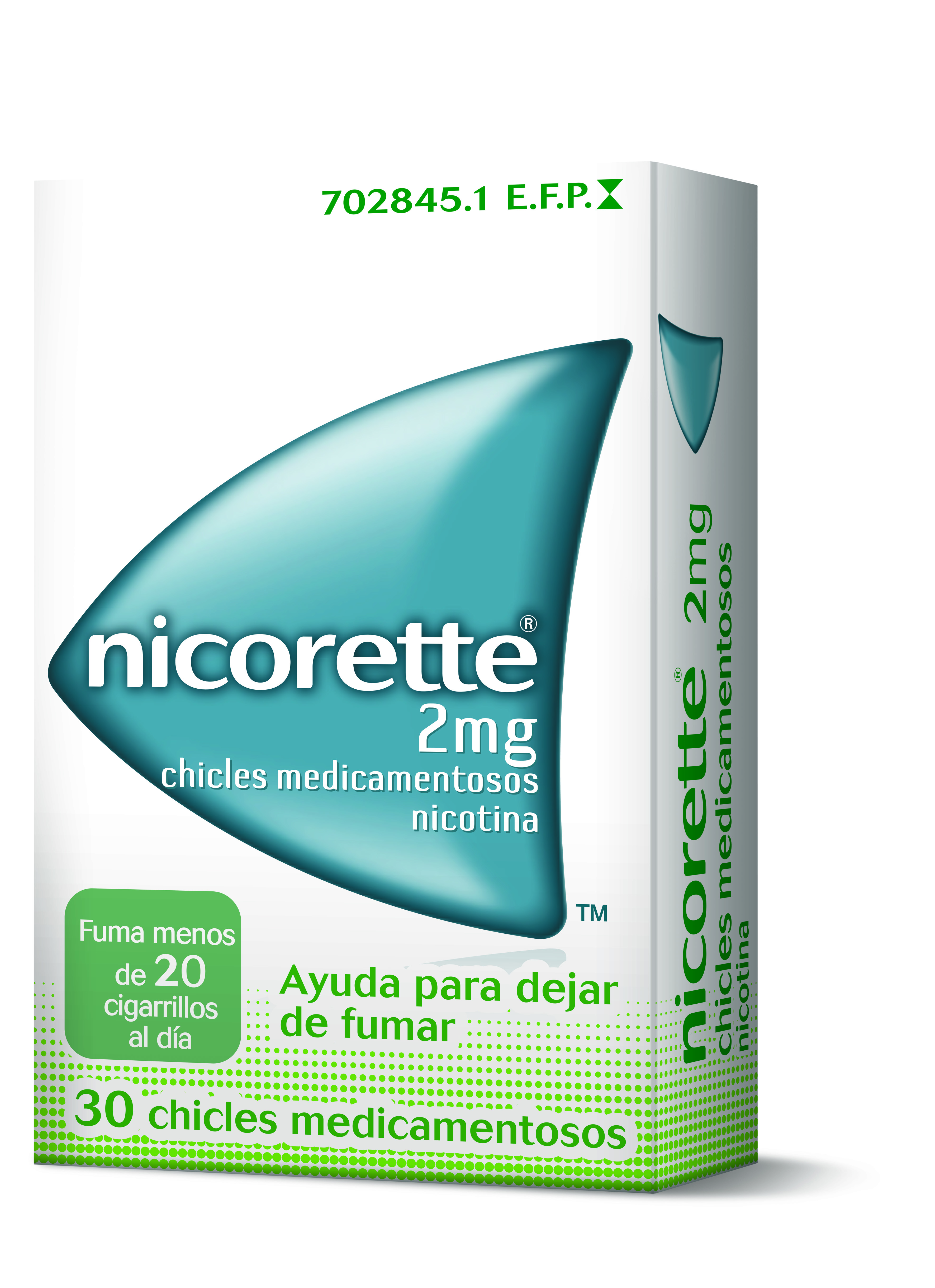 NICORETTE 2 MG CHICLES MEDICAMENTOSOS 30 CHICLES