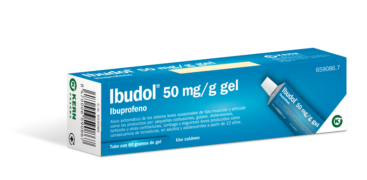 IBUDOL 50 mg/g GEL , 1 tubo de 60 g