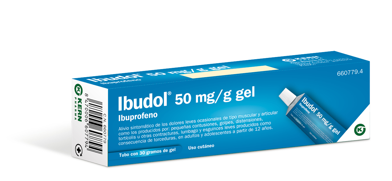 IBUDOL 50 mg/g gel , 1 tubo de 30 g
