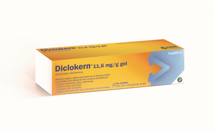 DICLOKERN 11,6 mg/g GEL , 1 tubo de 100 g