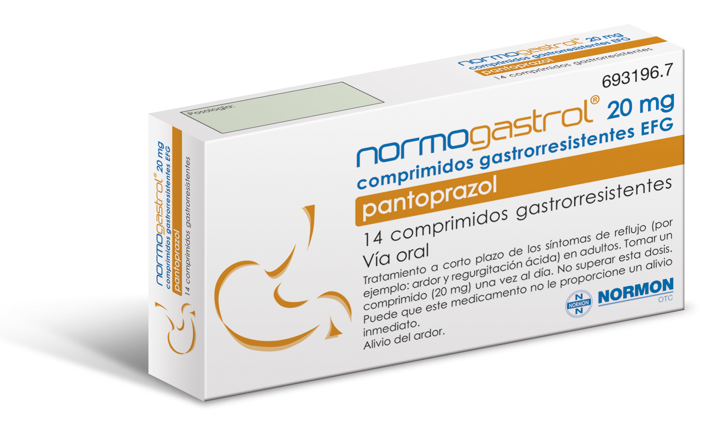 NORMOGASTROL 20mg 14 comprimidos