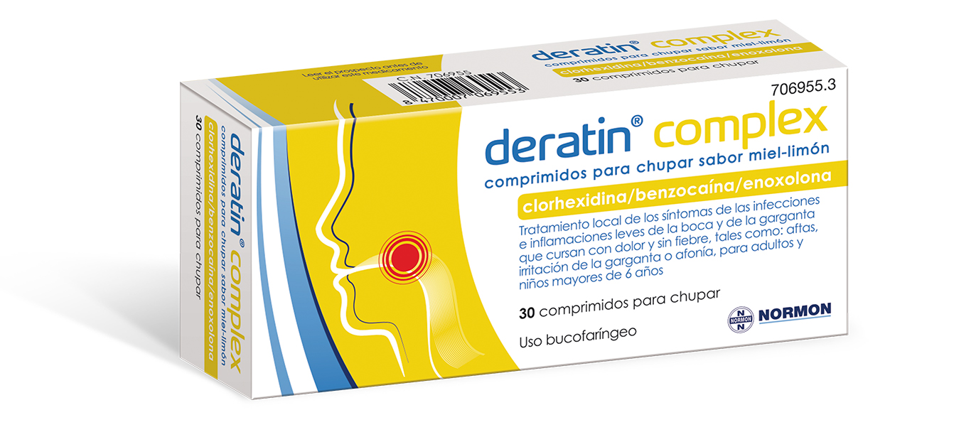 DERATIN COMPLEX MIEL Y LIMÓN 30 comprimidos