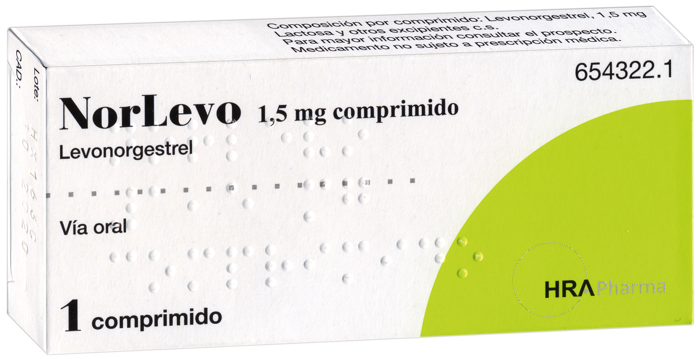 NORLEVO 1500 MCG 1 COMPRIMIDO