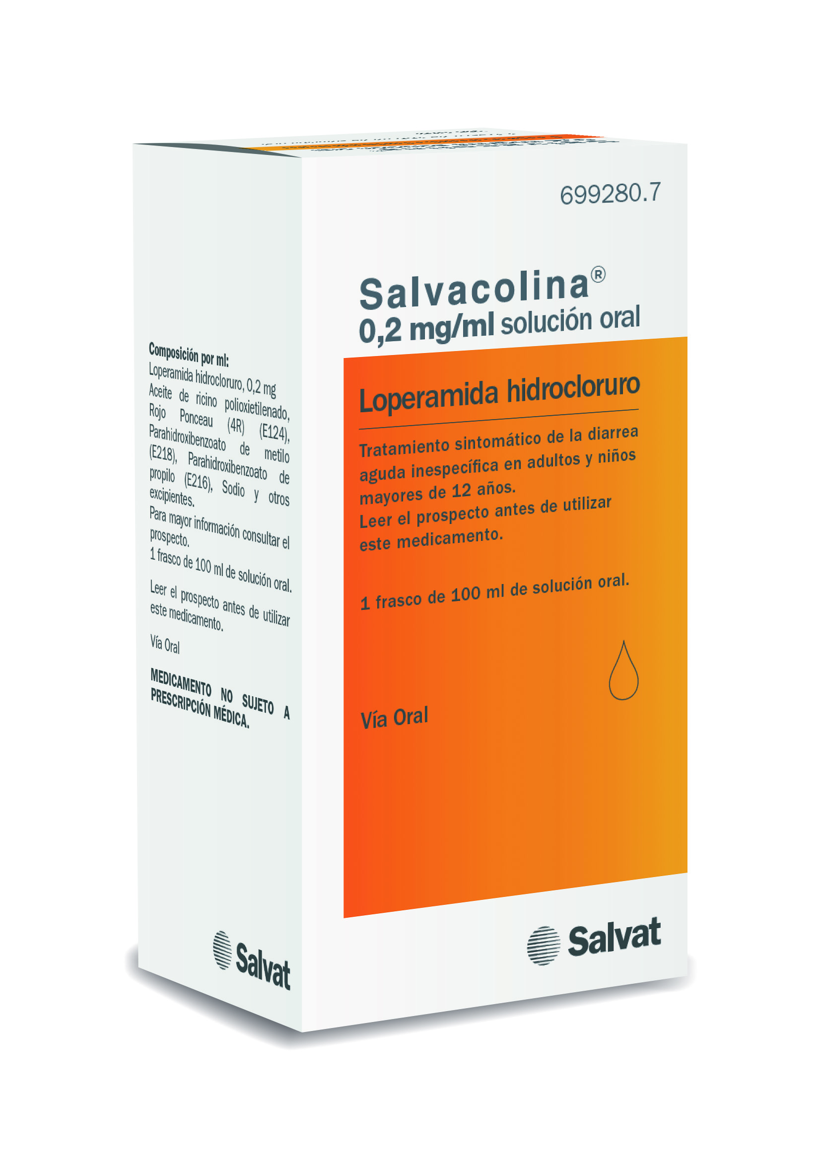 Salvacolina 0.2 mg/ml Solución oral, Frasco de 100 ml