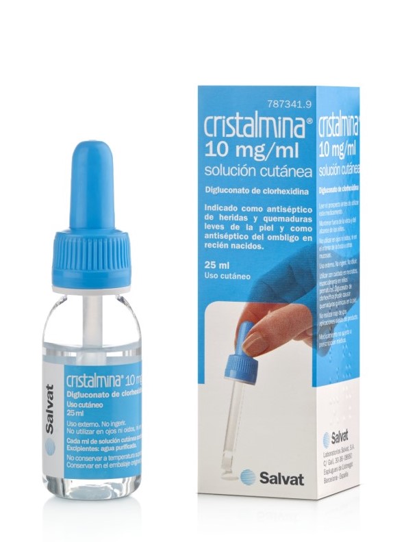 Cristalmina 10 mg/ml Solución Cutánea, 25 ml