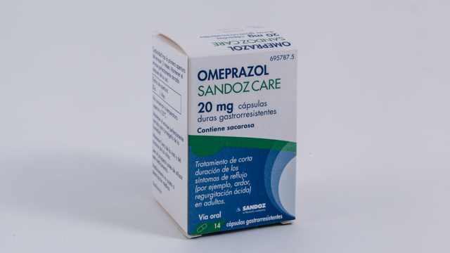 OMEPRAZOL SANDOZ CARE 20 mg cápsulas duras gastrorresistentes, 14 cápsulas gastrorresistentes