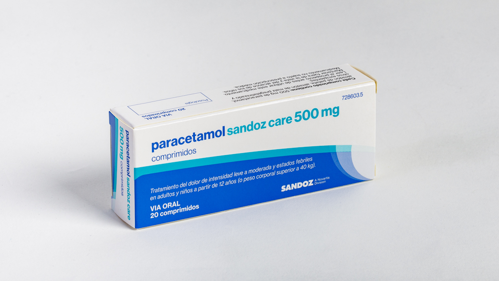Paracetamol Sandoz Care 500 mg comprimidos