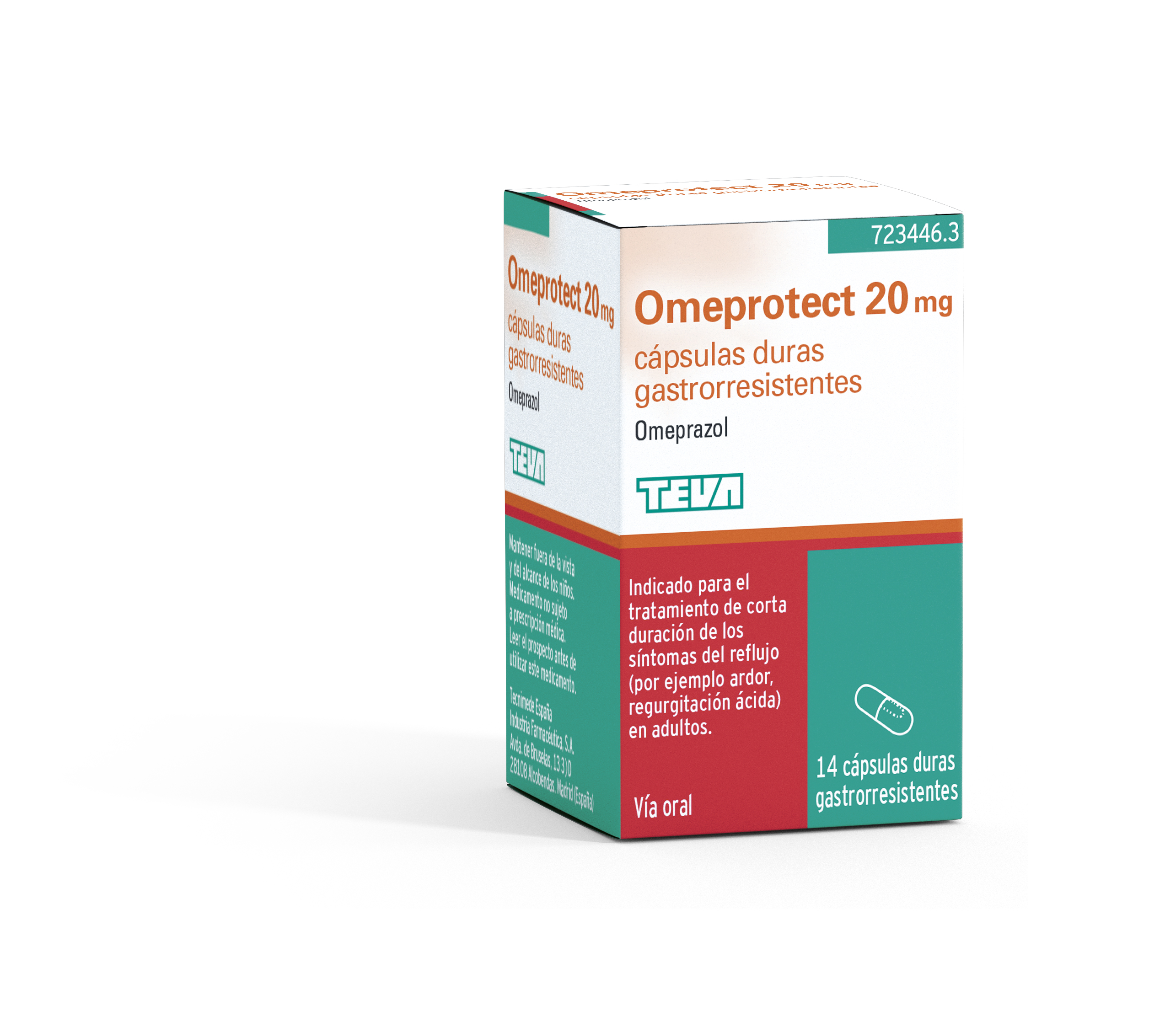 OMEPROTECT 20 mg CAPSULAS DURAS GASTRORRESISTENTES, 14 cápsulas frasco