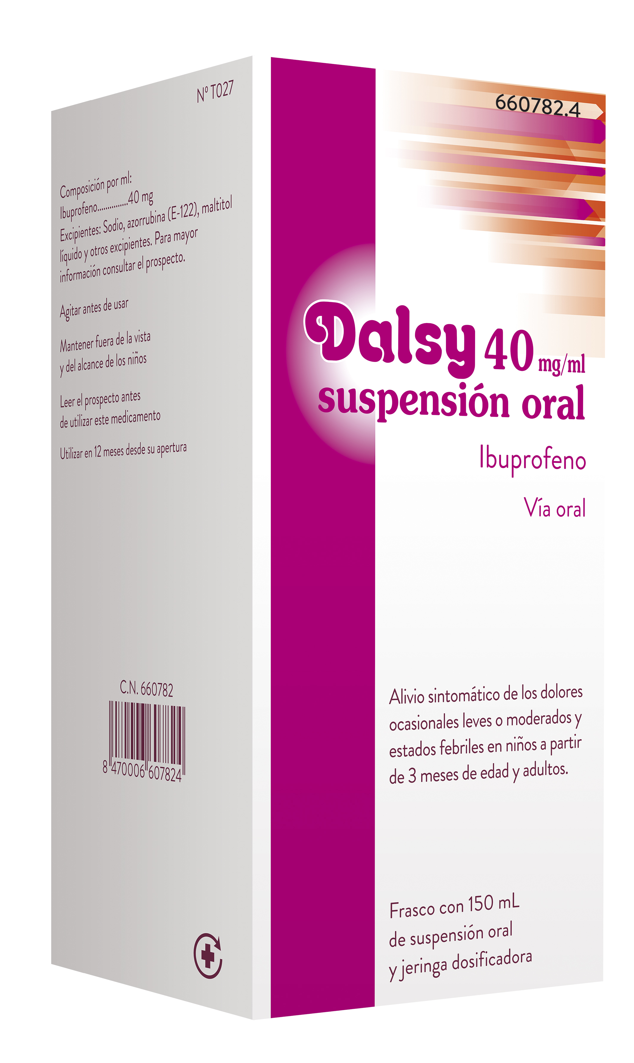 DALSY 40 MG/ML SUSPENSION ORAL 150 ML