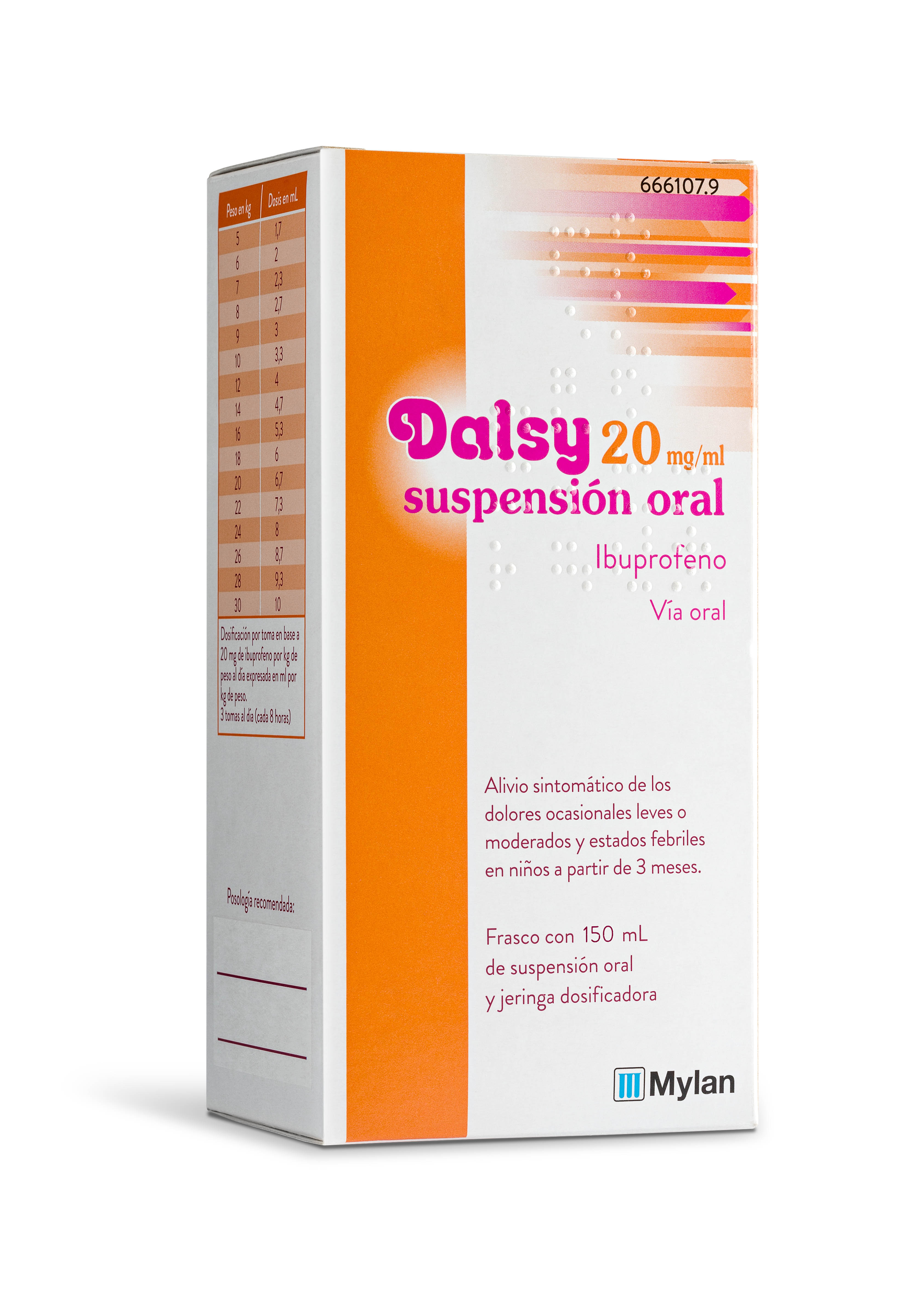 DALSY 20 MG/ML SUSPENSIÓN ORAL 200ML