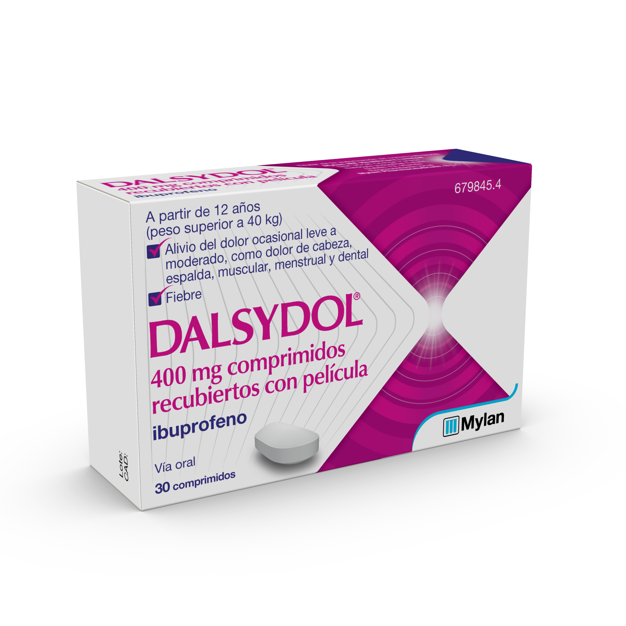 DALSYDOL 400 mg 30 COMPRIMIDOS RECUBIERTOS