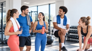 jovenes en el gym