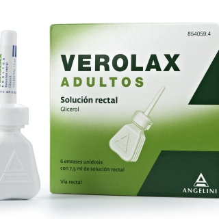 VEROLAX ADULTOS SOLUCIÓN RECTAL, 6 ENEMAS 7.5 ML