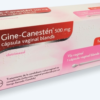 GINE-CANESTEN 500 MG CAPSULA VAGINAL BLANDA , 1 capsula vaginal blanda + 1 aplicador