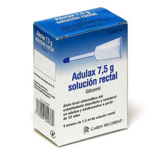 ADULAX 7,5 G SOLUCIÓN RECTAL , 4 APLICADORES