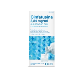 CINFATUSINA 3,54 mg/ml SUSPENSIÓN ORAL , 1 frasco de 120 ml