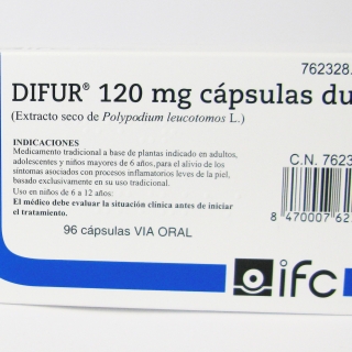 DIFUR 120 mg CAPSULAS DURAS , 96 cápsulas