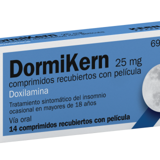 DORMIKERN 25 MG COMPRIMIDOS RECUBIERTOS CON PELICULA , 14 comprimidos