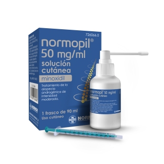 NORMOPIL 50 mg /ml Solución cutánea, 1 frasco 90 ml