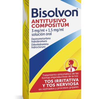 Bisolvon Antitusivo Compositum 3 mg/ml +1,5 mg/ ml solución oral, 200 ml