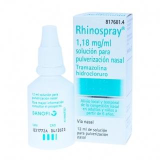 Rhinospray 1,18 mg/ ml Solución para Pulverización nasal, 1 envase pulverizador de 12 ml