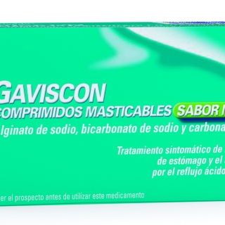 GAVISCON COMPRIMIDOS MASTICABLES SABOR MENTA, 48 comprimidos masticables