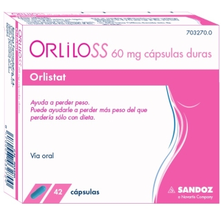ORLILOSS 60 MG CAPSULAS DURAS , 42 cápsulas (Blister)