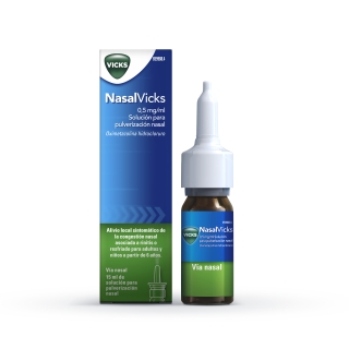 NASALVICKS 0,5 MG/ML SOLUCIÓN PARA PULVERIZACIÓN NASAL 15 ML