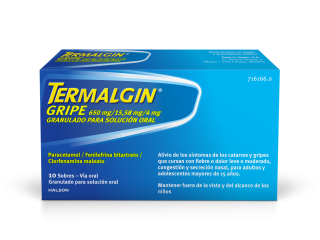 Fotografía envase Termalgin Gripe